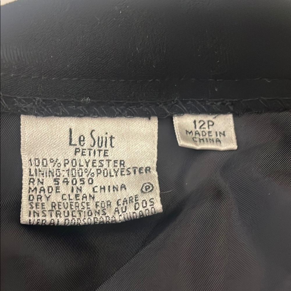 Le Suit Women's Elegant Black Dress Pants - Picture 2 of 3